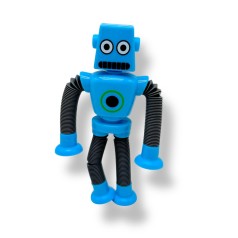 Робот с трубами-тянучками на присосках (ГОЛУБОЙ)