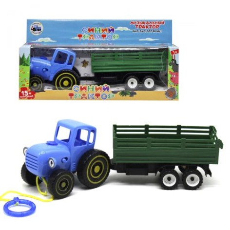 Іграшка "Синій трактор" із причепом