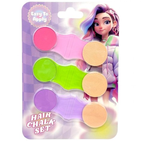 Крейда для волосся (3 кольори на планшетці)