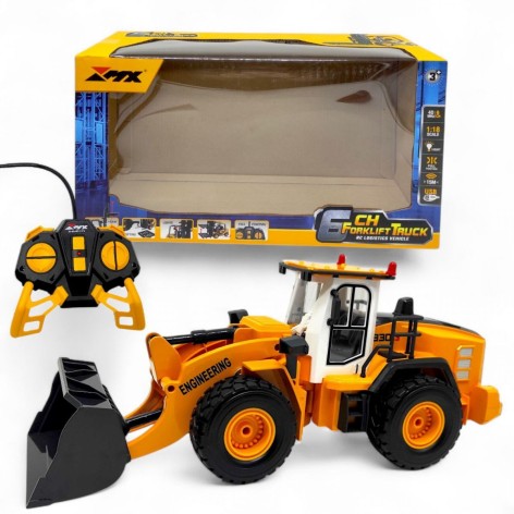 Спецтехніка на радіокеруванні “Екскаватор”, підсвічування, акум. 3.7V, USB-кабель, пульт 40 MHz, масштаб 1:24