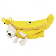 Сумка-бананка "Мишка", желтая