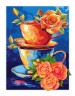 Картина по номерам с красками и воздушной глиной - Тайна чаепития ©art_selena_ua