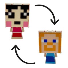 Герой-трансформер "Майнкрафт/MINECRAFT" (ДЖЕБ) на планшете