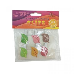 Деревянные декоративные зажимы, 6шт