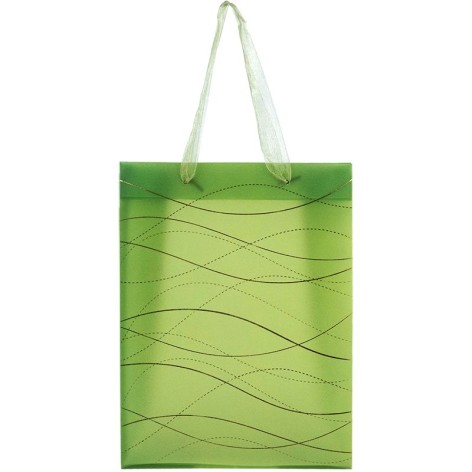 Пакет пластиковый подарочный 25х19см, Waves-3.