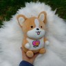 М'яка іграшка собачка Коргі Коржик, зі звуком, 26 см