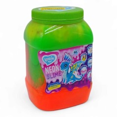 Big slime NEON ТМ Lovin Іграшка-антистрес 1150 мл зелено рожевий