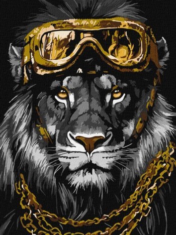 Картина по номерам – Сила стиля с красками металлик extra 30х40 см.