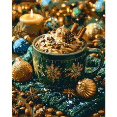 Картина по номерам "Вкус зимнего уюта" 40х50 см