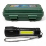 Фонарик светодиодный (акмулятор, USB, пластиковый корпус, в коробке)