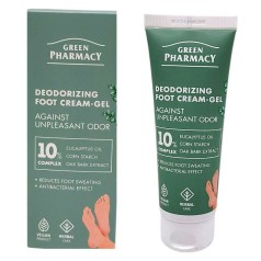 Крем-гель для ног Green Pharmacy 75 мл, дезодорующий против неприятного запаха