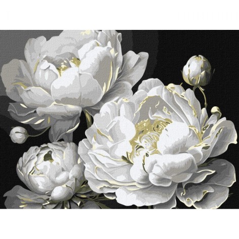 Картина по номерам с красками металлик "Безупречная красота" 30х40 см