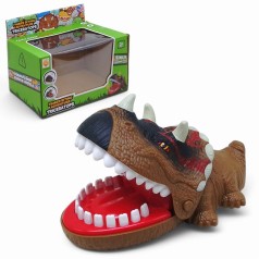 Гра кусачка Зубастик, світло, музика (коричнивий)