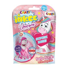 Ароматная бомбочка для ванны с игрушкой Inkee - МИЛЫЕ ЕДИНОРОЖКИ (в диспл., в ассорт.)