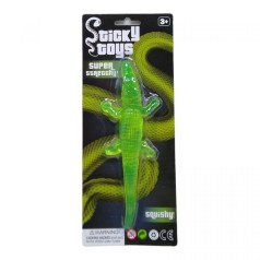 Силиконовая игрушка-тянучка "Крокодил" (зеленый)