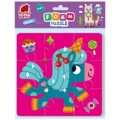 Мягкие пазлы 2в1 "Foam Puzzle: Единороги"