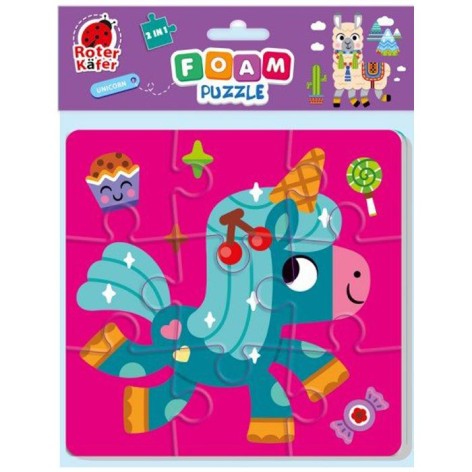 Мягкие пазлы 2в1 "Foam Puzzle: Единороги"