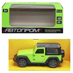 Машинка металлическая "Автопром: Джип Wrangler", зеленый