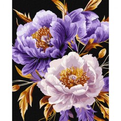 Картина по номерам с красками металлик "Пурпурный шик" 40x50 см