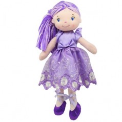 Кукла мягкая, фиолетовый