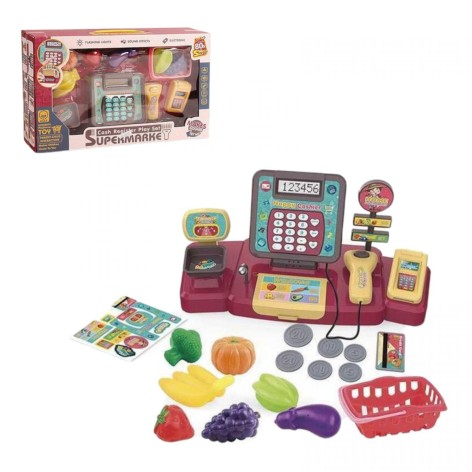 Кассовый аппарат с набором батар.муз.мир.кор.37,8*8,3*23,7