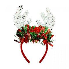 Новогодний обруч веселый олень 27 см