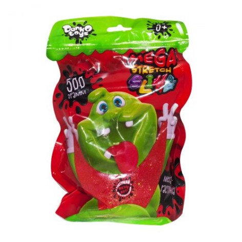 Слайм "Mega Stretch Slime" 500 г рус красный