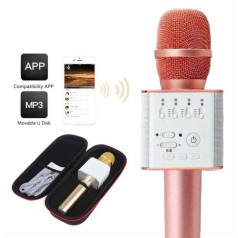 Беспроводной микрофон-караоке (розовый)