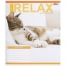 Тетрадь ЦВЕТНАЯ на 18 листов КЛЕТКА "RELAX CATʼS" (20 ШТ)