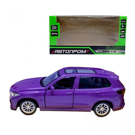 МАШИНКА АВТОПРОМ BMW X5M (ФИОЛЕТОВАЯ)