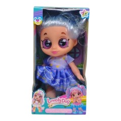 Кукла "Lovely Doll", 22 см, подсветка, веселая песенка (голубая)