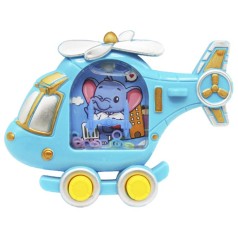 Водная игра с колечками "Вертолет", синий