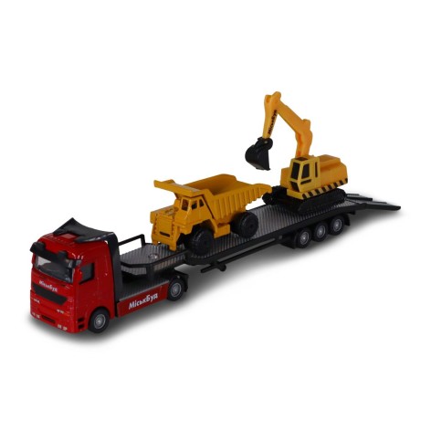 Игровой набор - АВТОПЕРЕВОЗЧИК (автоперевозчик, самосвал, экскаватор, акс.)
