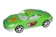 Машина спортивна з наклейками (салатова)
