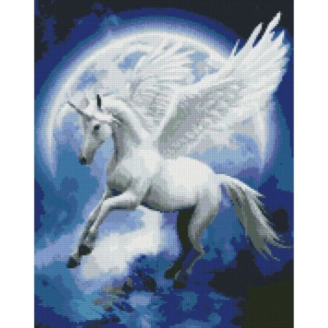 Алмазная мозаика "Созвездие единорога" 40х50см