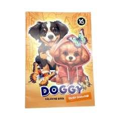 Раскраска, 210х297 мм, (DOGGY ВИД1)