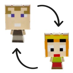 Герой-трансформер "Майнкрафт/MINECRAFT" (НУБ) на планшете