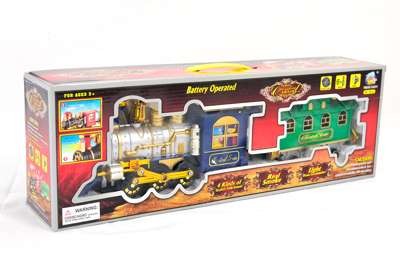 Паровоз 2412 (36) дым, свет, звук, на батарейке, в коробке