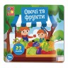 Набір для творчості з  наліпками. "Овочі та Фрукти"