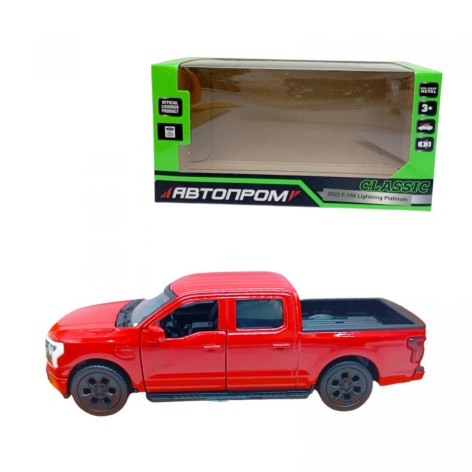 МАШИНКА АВТОПРОМ F-150 Lightning Platinum (КРАСНАЯ)