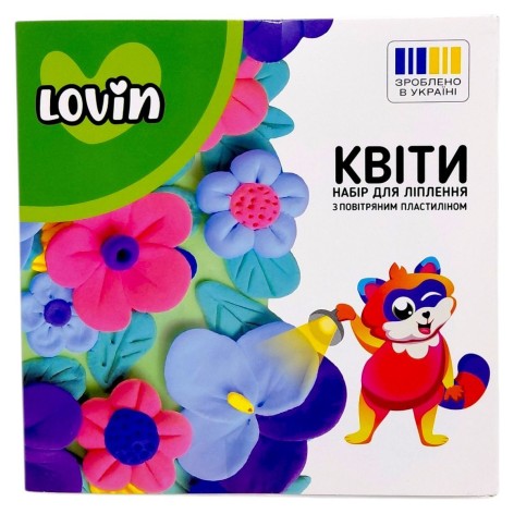 Набор для лепки объемной картины из воздушного пластилина "Цветы" (ВИД 2)