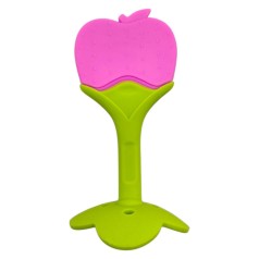 Силіконовий прорізувач Фрукти (РОЖЕВИЙ)