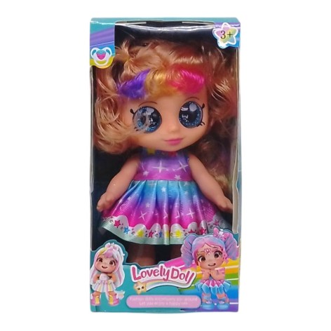 Кукла "Lovely Doll", 22 см, подсветка, веселая песенка (русая)