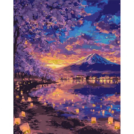 Картина по номерам с красками металлик 