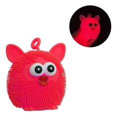 Игрушка антистресс со светом "Furby" (малиновый)