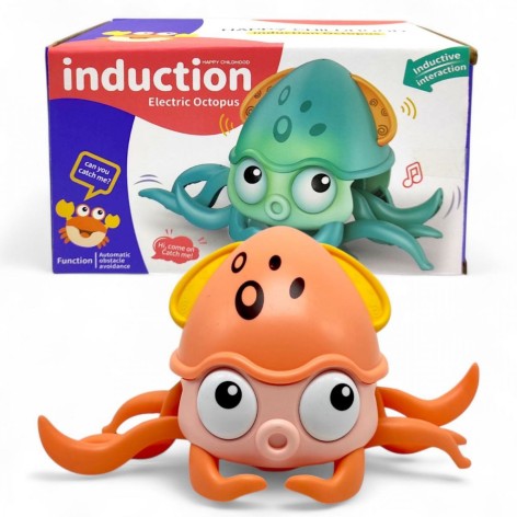 Кальмар на батарейках (Рожевий)