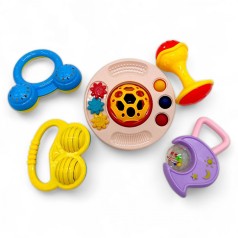 Набор погремушек "Baby toys", розовый