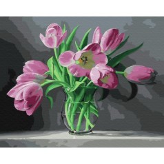 Картина по номерам "Тюльпаны" ★