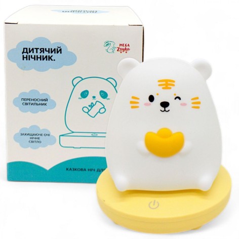 Нічник дятячий "Тигр" портативний, зарядка від USB