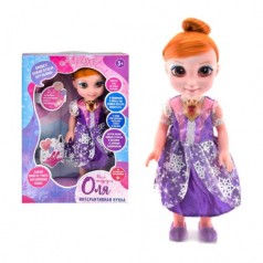 Интерактивная кукла "Оля" (в фиолетовом платье)